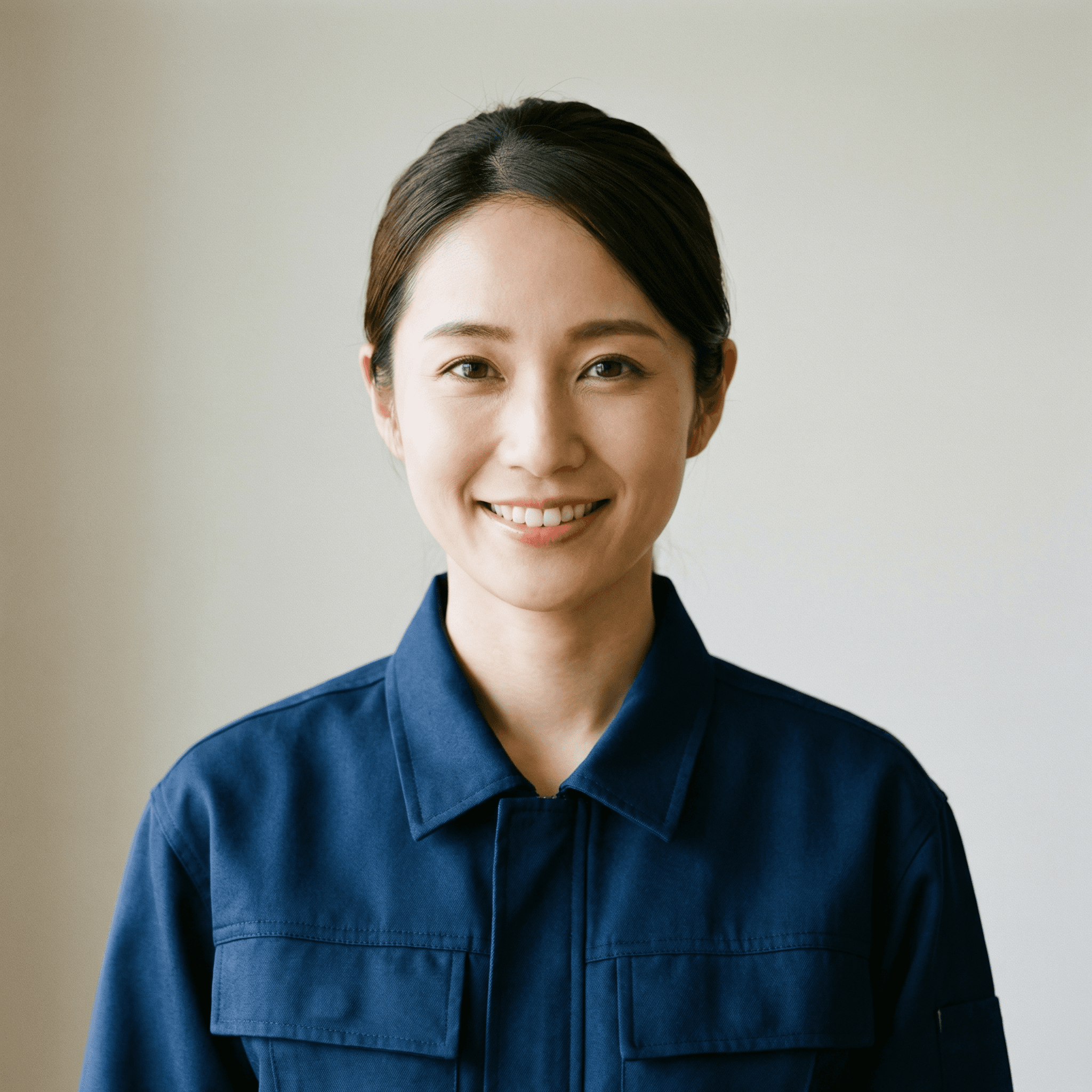 佐藤（草刈り担当）が笑顔でトラックへ荷物を積み込んでいる写真